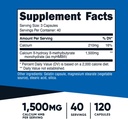 Nutricost myHMB Capsules 1,500MG Calcium HMB Per Serving, 120 Capsules, 40 Servings - Performance Line, Calcium B-Hydroxy B-Methylbutyrate Monohydrate 3