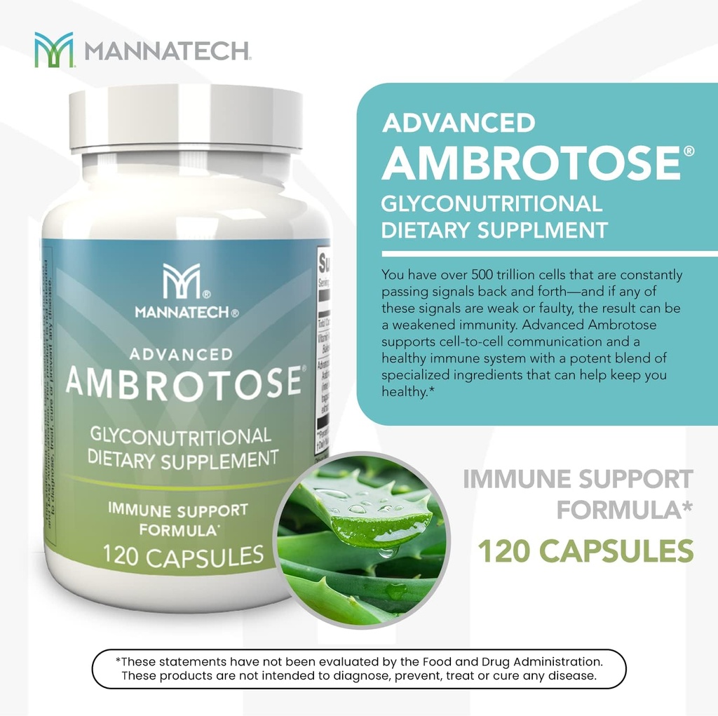 Mannatech Advanced Ambrotose 120 Capsules 4