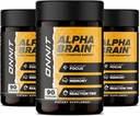ONNIT Alpha Brain (270ct) - Premium Nootropic Brain Supplement - Focus, Concentration & Memory - Alpha GPC, L Theanine & Bacopa Monnieri 2