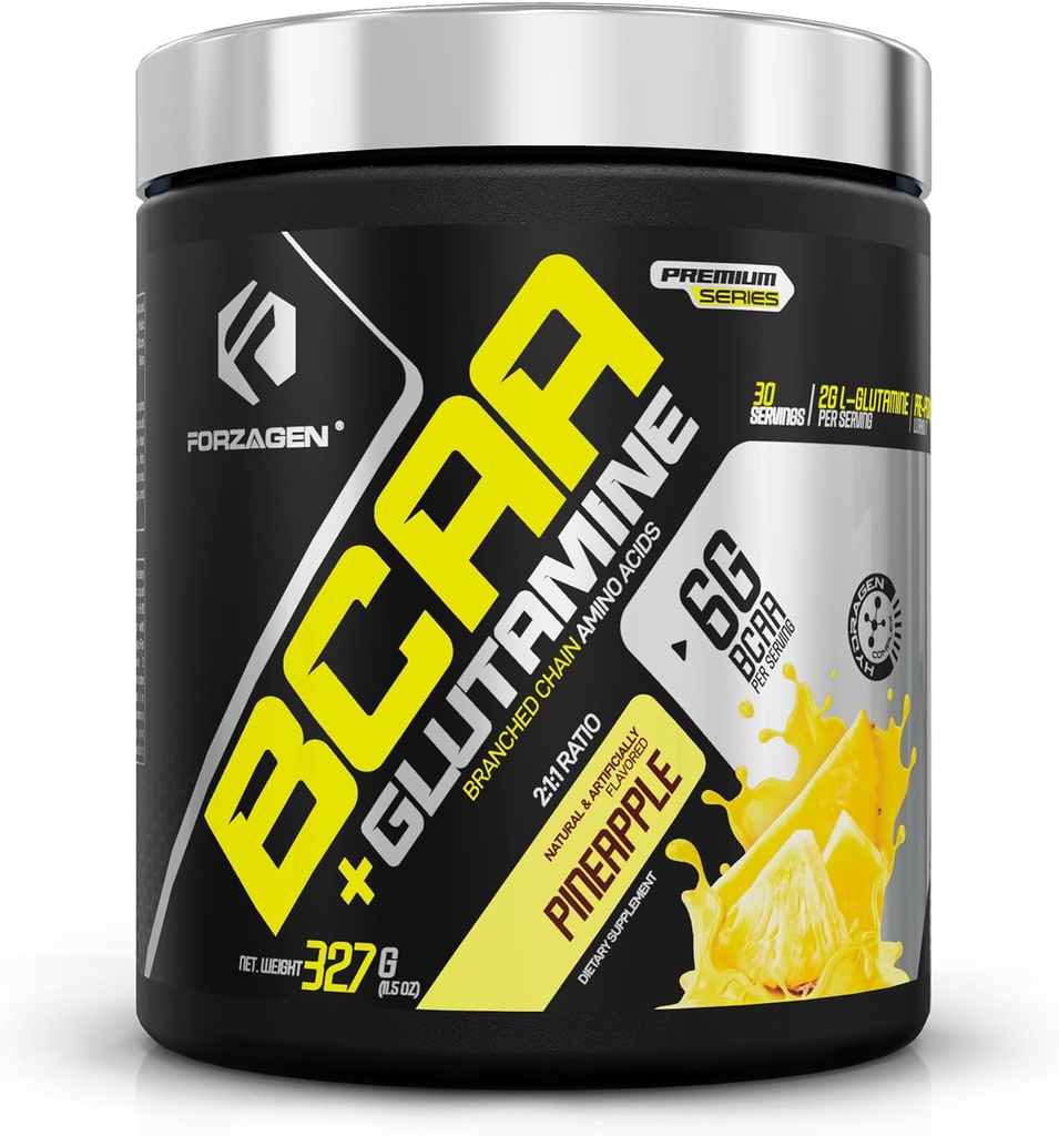 Forzagen BCAAS Amino Acids Powder with Glutamine BCAA Powder, Branched Chain Amino Acids Supplements Powder, BCAA Lean Energy Pre Workout - Post Workout Muscle Recovery Powder, 30 Servings 2