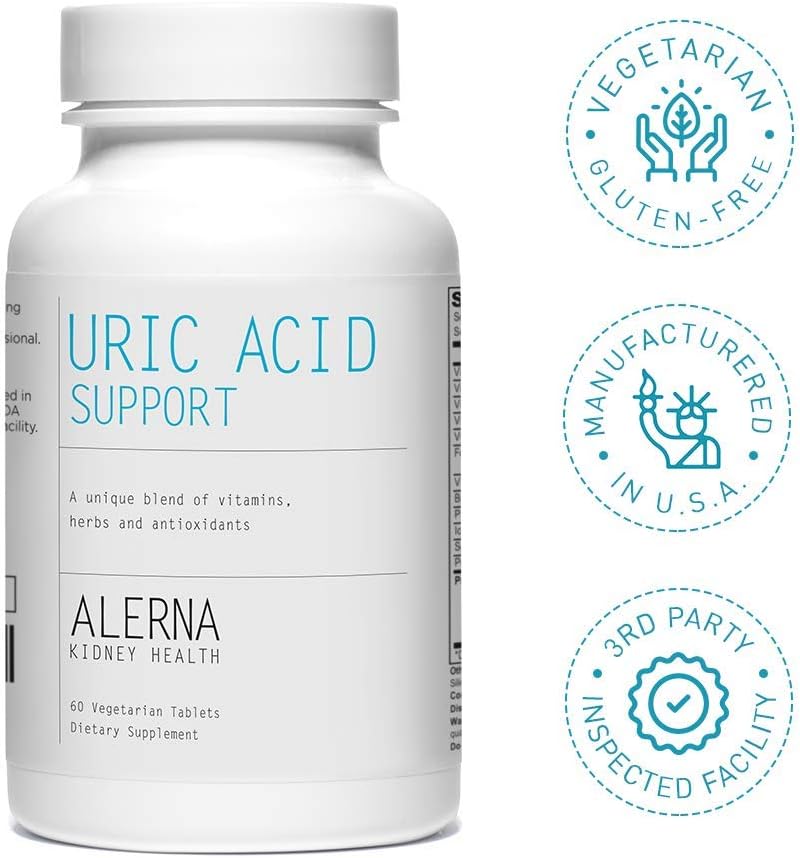 Uric Acid Support Supplement – Tart Cherry, Celery Seed, Turmeric, Quercetin – 60 Vegetarian Tablets (Pack of 3) 4