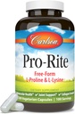 Carlson - Pro-Rite, Free-Form L-Proline & L-Lysine, Health, Joint Support & Collagen Formation, 200 Capsules 6