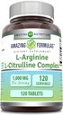 Amazing Formulas L-Arginine/L-Citrulline Complex 1000mg 120 Tablets Supplement| Non-GMO | Gluten Free | Made in USA 2