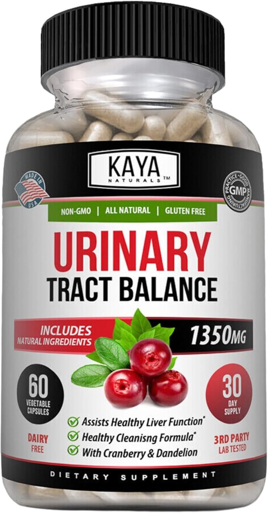 Kaya Naturals - D-Mannose - Urinary Tract UT Cleanse & Bladder Health - Made with Cranberry, Hibiscus & Dandelion Root - D Mannose Capsules Cranberry Supplement - 60 Veggie Capsules 2