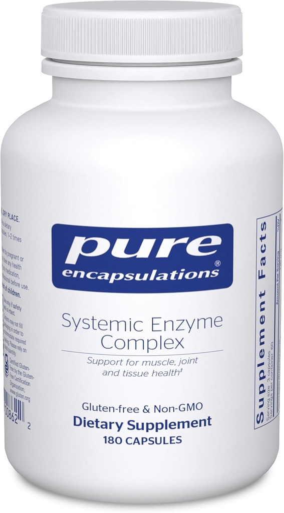 Pure Encapsulations Systemic Enzyme Complex - Supports Muscle Recovery & Joint Health - for Immune Health* - Gluten Free & Non-GMO - 180 Capsules 2