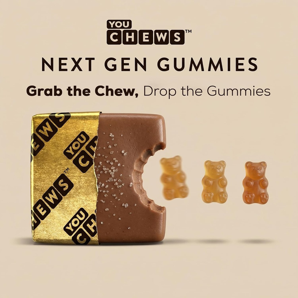 YouChews Coffee Chews - Grab & Go Energy with 100mg per Chew of Clean, Green Caffeine. With Real Organic Ingredients, Low Sugar, Great Bold Taste & Long Lasting Energy Boost (30 Chews Pack) 4