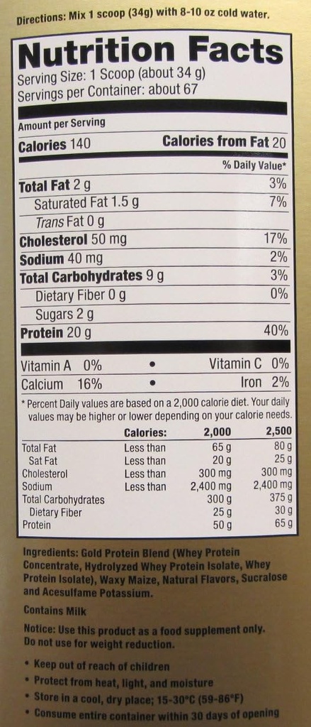 Ultimate Nutrition Whey Gold Protein Powder with 20 Grams of Protein and Amino Acids for Maximum Muscle Growth and Recovery, 67 Servings, Chocolate 3