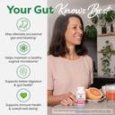 Probulin Womens Probiotic - Vaginal, UT, Gut & Immune Health with Lactobacillus Reuteri - 20 Billion CFU, 12 Probiotic Strains & Prebiotics - 90 Vegan, Gluten Free Capsules for Whole-Body Wellness 6