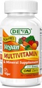 DEVA Vegan Multivitamin and Mineral Supplement - One Daily Vitamin Formula with Greens - Iron Free - 90 Coated Tablets, 1-Pack 2
