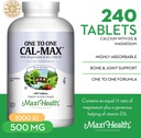 Maxi Health 500 mg Calcium Supplement with Vitamin D3 (1000 IU) and Magnesium (500 mg) - Bone, Teeth and Joint Support for Men and Women - 240 Tablets 3