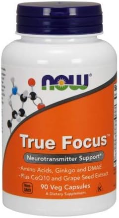 True Focus, 90 Veg caps by Now Foods (Pack of 6 2