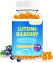 20mg Lutein & Zeaxanthin Gummies with Bilberry, Astaxanthin, Omega 3, Vitamin C, E - Sugar Free Eye Health Supplement for Adults & Kids - Dry Eye Relief, Vision Clarity, Macular Support 2