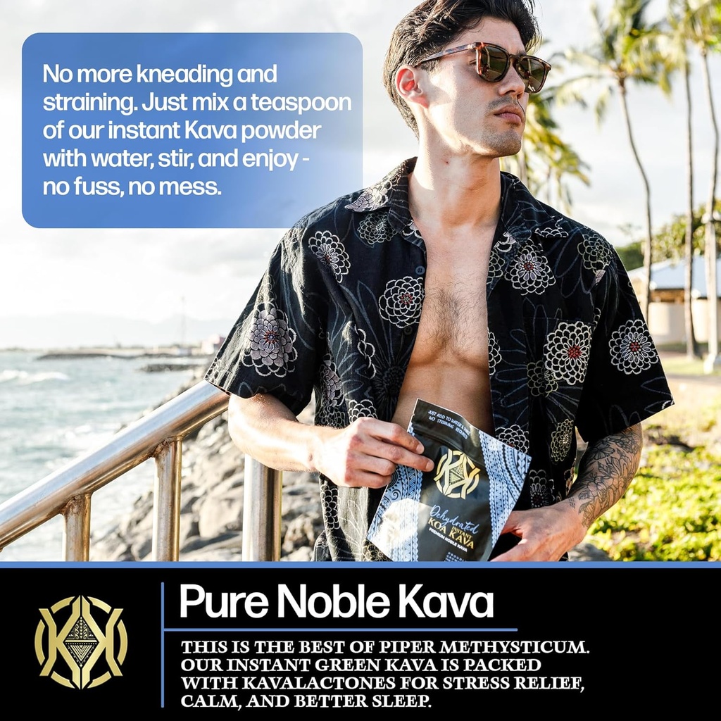 Dehydrated Instant Kava - 100% Dehydrated Instant Green Fijian Kava Root Powder, 4 oz (113g) 6