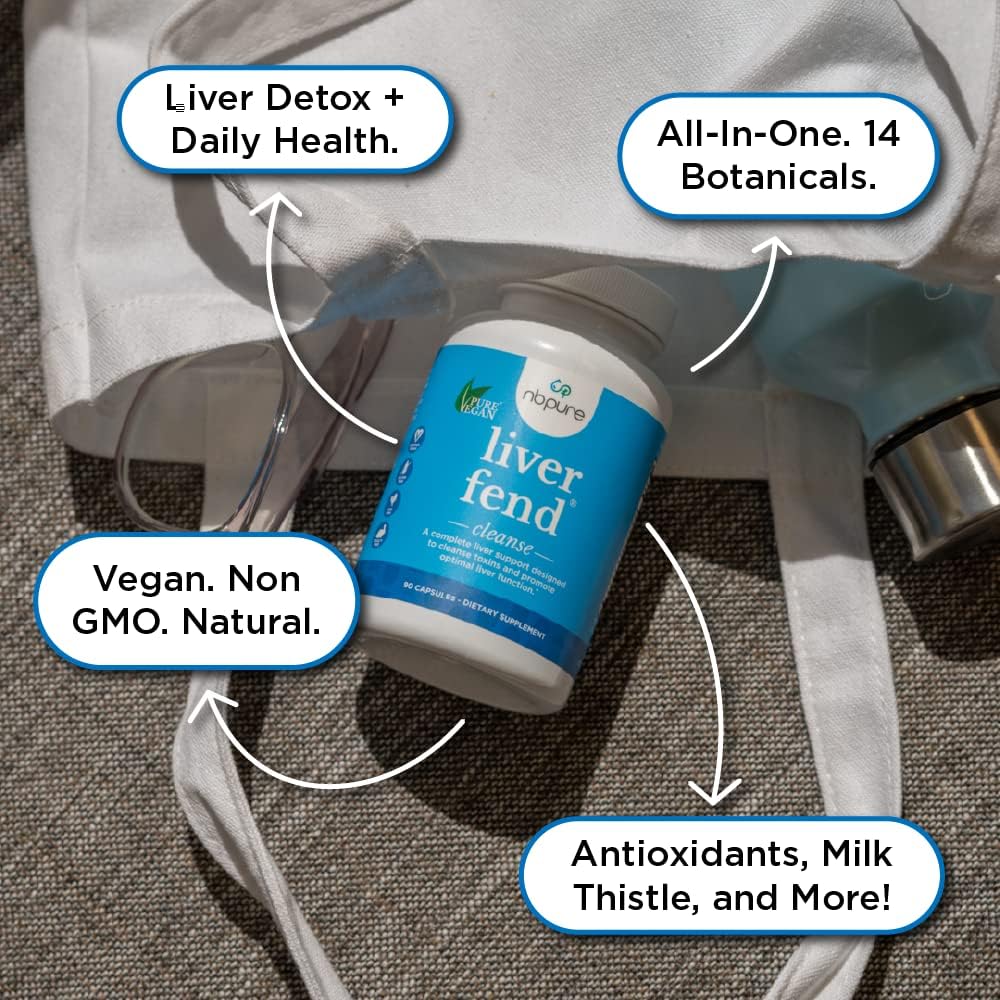nbpure MagO7 + Liver Fend Detox Bundle | Oxygen-Powered Colon Cleanse & Liver Support | Relief for Occasional Constipation, Bloating & Toxin Build-Up | Ozonated Magnesium + Milk Thistle, 180 Capsules 6