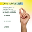 MegaFood Zinc Supplements - Vegan Immune Support Supplement with 22.5 mg High Potency Fermented Zinc - Made with Real Food - Gluten-Free, Kosher - 120 Tablets, 120 Servings 6