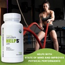 Organic Lion's Mane Mushroom Capsules | 1000mg Lions Mane Powder Extract Supplement | Dietary Herbal Supports for Focus, Memory, Digestion & Immune Health | Gluten, Soy, Milk-Free | 60 Capsules 6