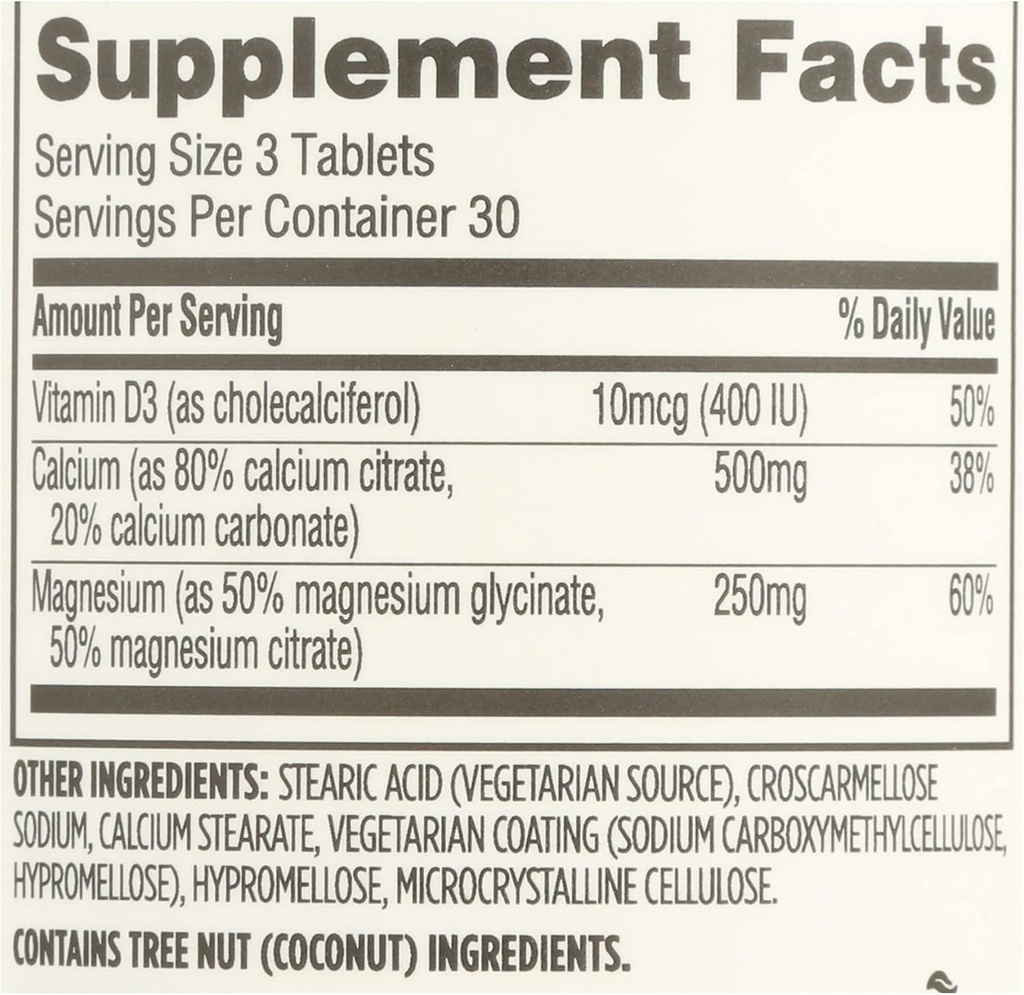 365 Everyday Value, Cal Mag Citrate with Vitamin D3, 90 ct 4