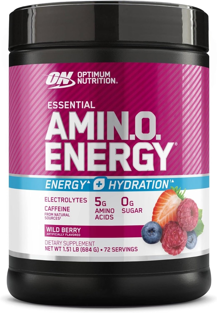 Optimum Nutrition Amino Energy + Hydration Wild Berry 72 Servings 2