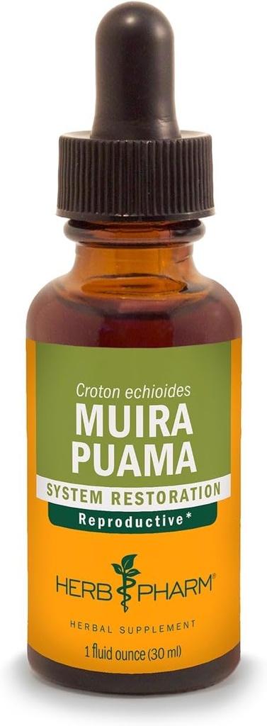Herb Pharm Muira Puama Extract for Reproductive System Support - 1 Ounce (Pack of 2) 2