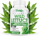 Parker Naturals Wild Lettuce Extract – Herbal Sleep Supplement 1200mg, 4:1 Concentrated, Vegan Capsules, Soothes Discomfort, 60 Servings, 120 Count 2
