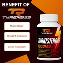 Turkesterone Supplement 1300mg Ultra High Strength (Ajuga Turkestanica Extract Std. to 20% Turkesterone), for Athletic Performance & Muscle Mass,240 Capsules 6