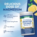 Nature's Truth Magnesium Glycinate Powder | 6 oz | Lemon Flavor | High Absorption | Vegan, Non-GMO, Gluten Free Supplement 6