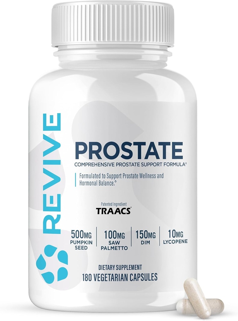 Revive MD Prostate Supplements for Men - Maintain Healthy Prostate-Specific Antigen (PSA) Levels, Estrogen Levels & Urinary Flow - Saw Palmetto & Beta Sitosterol for Prostate Health Support 2