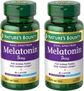 Nature's Bounty Melatonin 5mg Dual Spectrum, 100% Drug Free Sleep Supplement, Quick Release and Extended Release, Promotes Relaxation and Sleep Health, 60 Bi-Layer Tablets (Pack of 2) 2