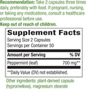Nature's Way Premium Herbal Peppermint Leaf, Traditional Digestive Soothing and Discomfort Support*, 700mg per Serving, 100 Capsules (Pack of 2) 4