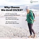 Adapt Naturals Vitamin D3 K2 1000 IU Supplement with MCT Oil, Bioavailable Highly Absorbable Liquid Formula, Overcome Vitamin D Deficiency, Support Immune & Metabolic Health - 1 FL Oz, 600 Servings 6