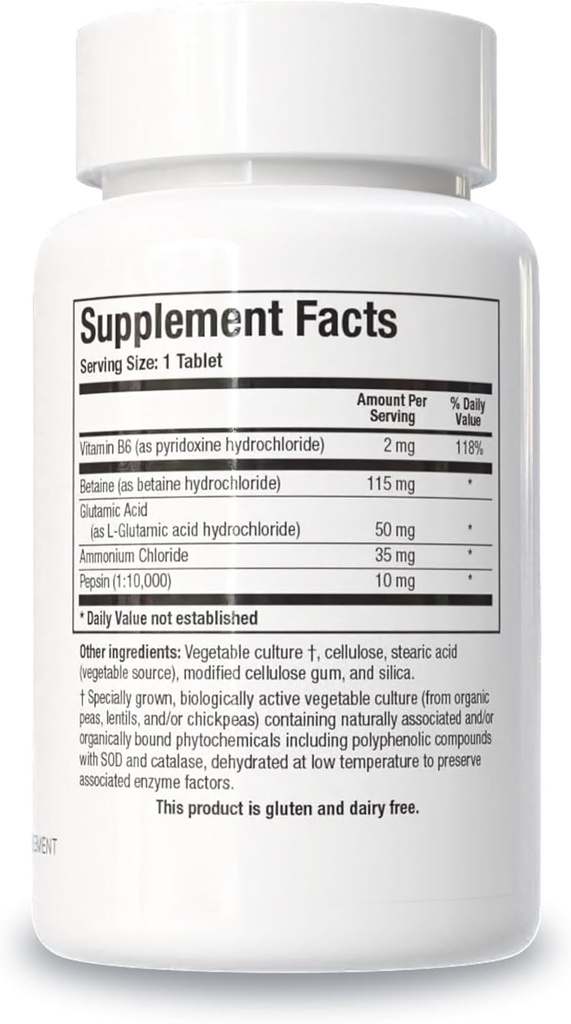 Biotics Research HCl Plus™, Supplies Betaine Hydrochloride, Pepsin, Glutamic Acid and More, Supports Healthy Digestion, 90 Tabs 3