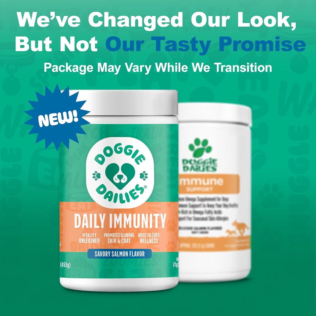 Doggie Dailies Omega 3, Salmon Oil & Nutrients for Skin, Coat & Allergy Support (Salmon, 225 Soft Chews) 3