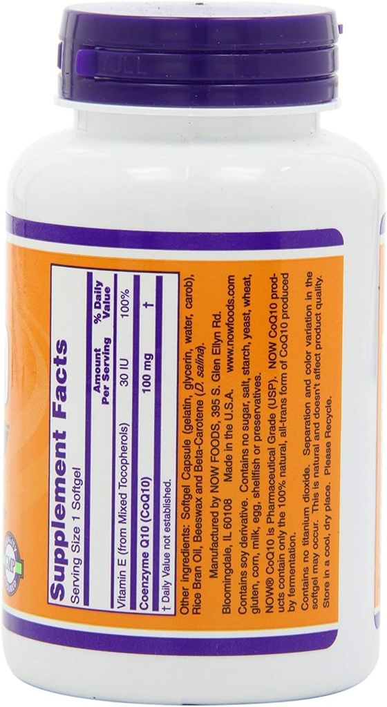 Now Foods, CoQ10 100mg, 150 Softgels (Pack of 2) 3