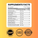 Berberine HCL Extract 1300mg with Milk Thistle, Ceylon Cinnamon, Gymnema Sylvestre & Turmeric - 60 Capsules 3