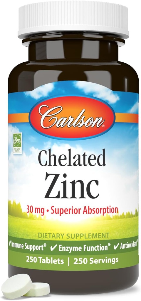 Chelated Zinc 250 tabs 6