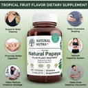 Natural Nutra Papaya Chewable Enzymes for Digestion and Body Cleanse - Supports Digestive Health, Ease Gastrointestinal Discomfort - Nutrient Absorption and Reduces Bloating - 90 Vegan Tablets 4