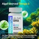 Algal Sourced Omega-3 & DHA Softgels for Kids, Brain, Eye and Heart Health, Cognitive & Immune Function, Learning, Social Development - Non-GMO - 200 mg - 45 Day Supply - 90 ct 5
