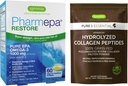 Pharmepa Restore & Advanced Hydrolyzed Collagen Peptides Bundle, 1000mg Pure EPA Omega-3 Fish Oil & 100% Grass Fed Bovine Collagen Protein Powder, by Igennus 2