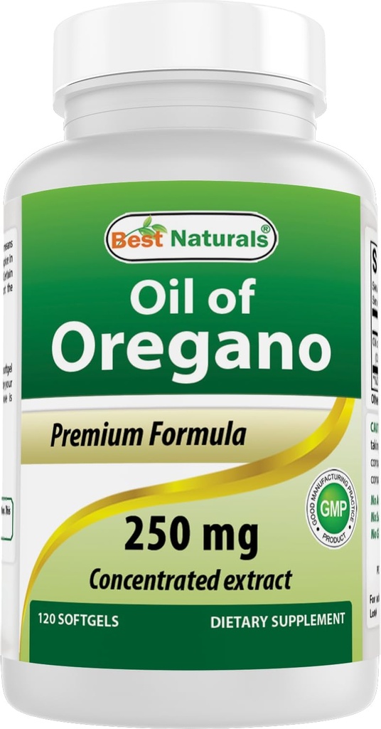 Best Naturals Oregano Oil 250 Mg Softgels, 120Count 2