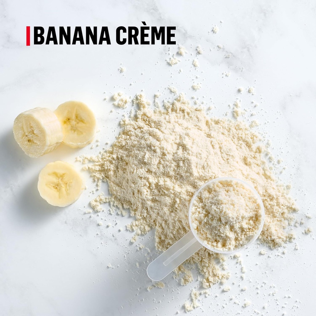 Muscle Milk Genuine Protein Powder, Banana Crème, 1.93 Pounds, 13 Servings, 32g Protein, 4g Sugar, Calcium, Vitamins A, C & D, NSF Certified for Sport, Energizing Snack, Packaging May Vary 4