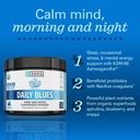 Zhou Daily Blues - Blue Spirulina Powder Organic, Blue Algae Energy Superfood Supplement for Smoothie, Vegan Drink Mix - Blueberry Flavor, 4.22 oz (25 Servings) 4