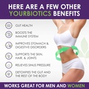 YourBiotics Prebiotics and Probiotics for Men & Women - Digestive Enzymes with Probiotics and Prebiotics Acid Resistant - Women & Mens Probiotics for Gut Health Immune Support & Digestion - 60 Count 6
