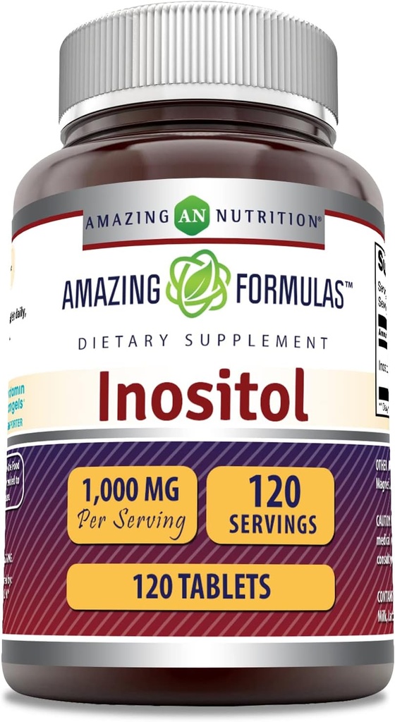 Amazing Formulas Inositol Supplement | 1000 Mg Per Serving | 250 Tablets | Non-GMO | Gluten-Free | Made in USA 2