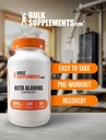 BulkSupplements.com Beta Alanine Capsules - Beta Alanine Supplement, Beta Alanine Pills, Beta Alanine 3000mg - Gluten Free, 4 Capsules per Serving, 240 Capsules (Pack of 1) 6