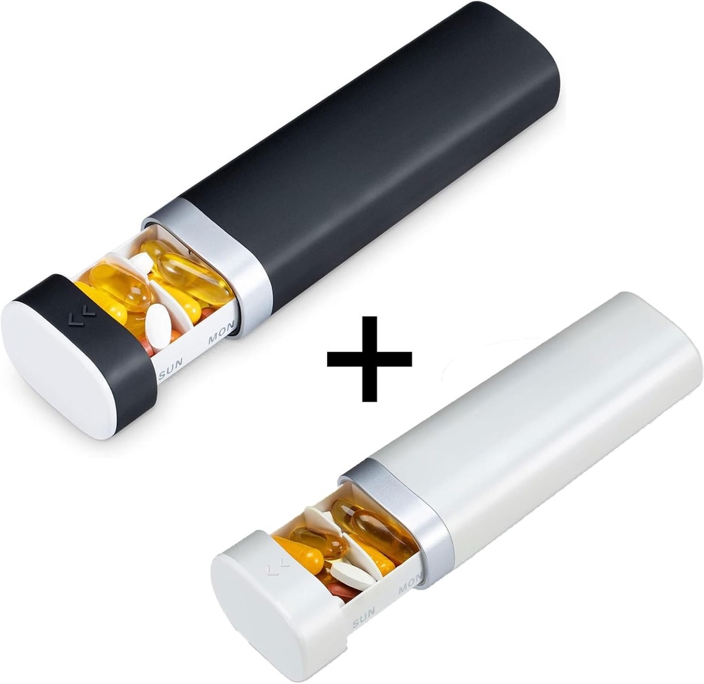 Weekly Pill Organizer 7 Day, Betife Daily Pill Box, Travel Pill Case, Cute Pill Holder to Hold Vitamins, Medicines, Supplements, Pills Organizer 2