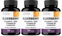 Sandhu's Elderberry Vitamin C and Zinc with Vitamin D3 & Quercetin | Supplement Capsules for Men & Women | Supports Immune Health | 120 Count (Pack of 3) 2