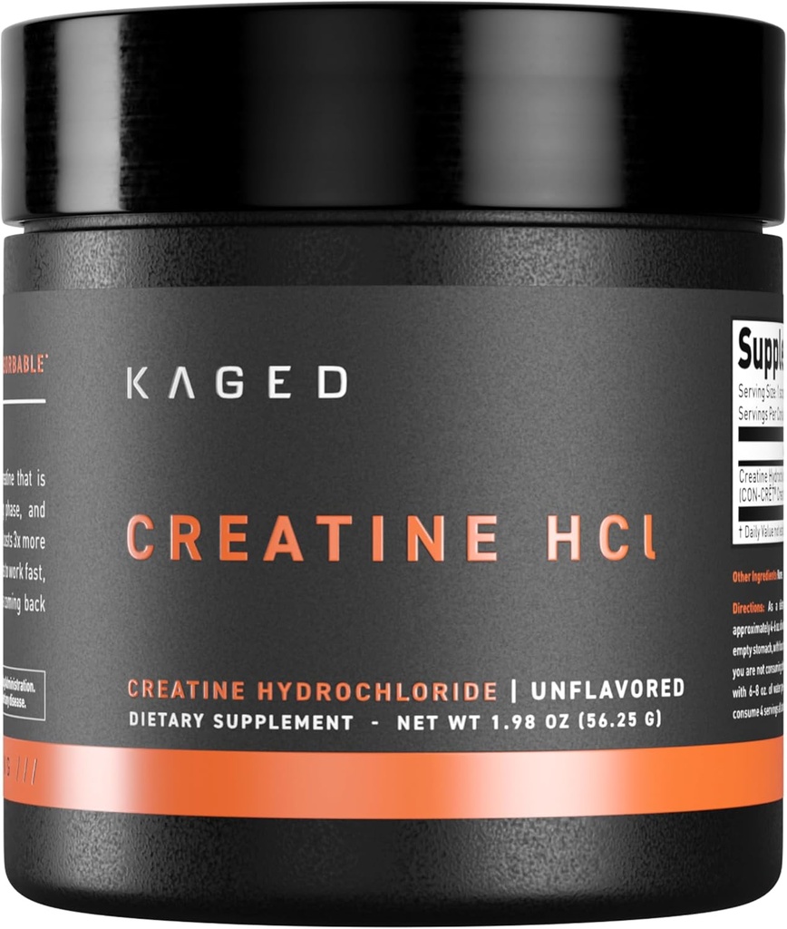 Kaged Creatine HCl Powder, Unflavored, Muscle Building and Recovery Supplement, Patented Formula, Highly Soluble Powder, 75 Servings 2