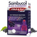 Sambucol Cold and Flu Relief Tablets - Homeopathic Cold Medicine, Remedy for Adults, Black Elderberry for Colds, Zinc Remedy - 30 Count 2