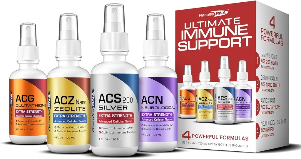 Results RNA – Ultimate Immune Support System – ACS 200 Silver/ACZ Nano Zeolite/ACG Glutathione/ACN Neuro Most Advanced Immune Support System Available – Recommended by Doctors Worldwide 2