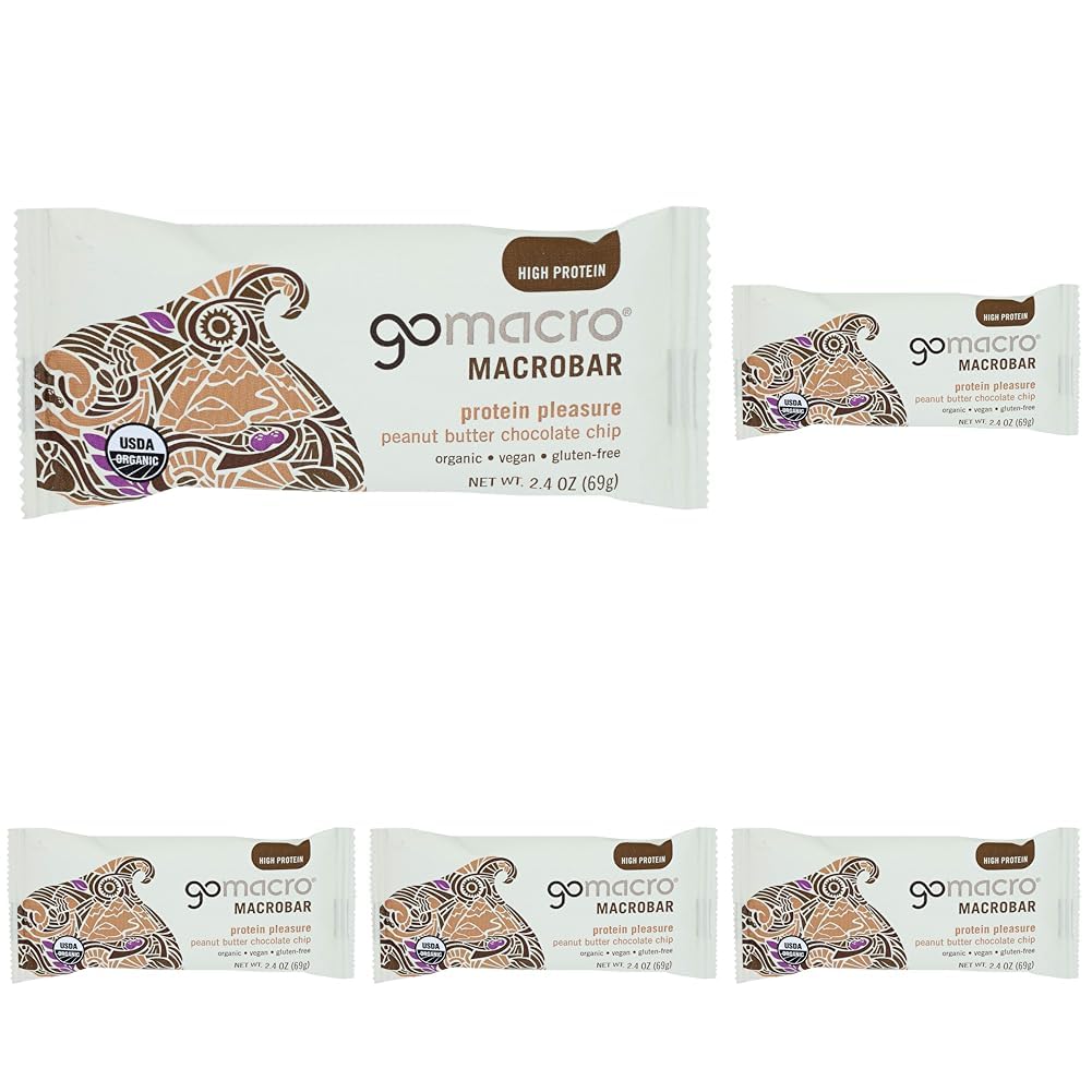 GoMacro, Protein Pleasure Bar, Peanut Butter Chocolate Chip, 2.4 oz 5